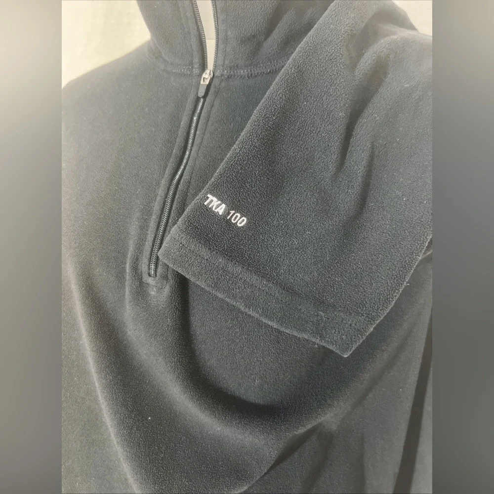 Men’s North Face TKA 100  1/4 Zip‎ Fleece Black Size Large